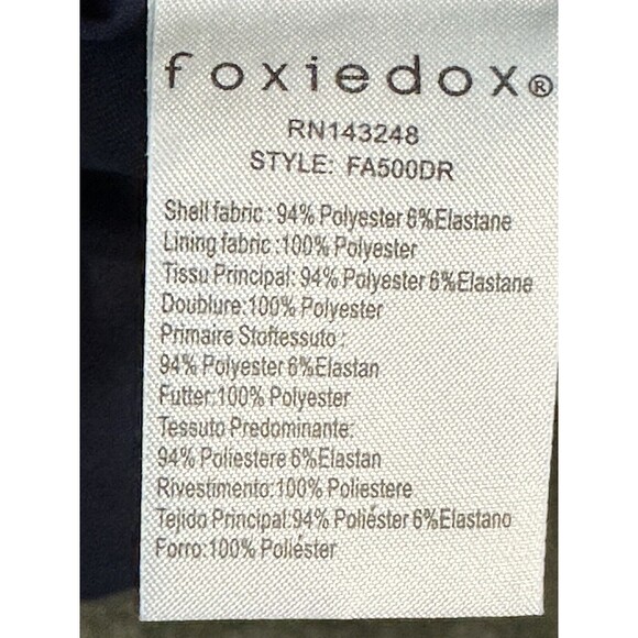 Foxiedox sz Large Navy Blue Short Sleeved Hadiya Mini Dress NEW women’s - Picture 8 of 10